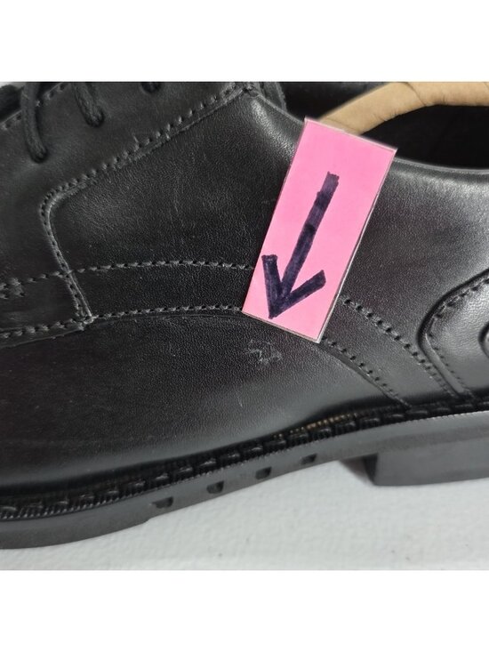 Men’s Clarks Un Hugh Cap Lace Up Black Leather Dress Shoes NIB 7M Formal Prom main image 15